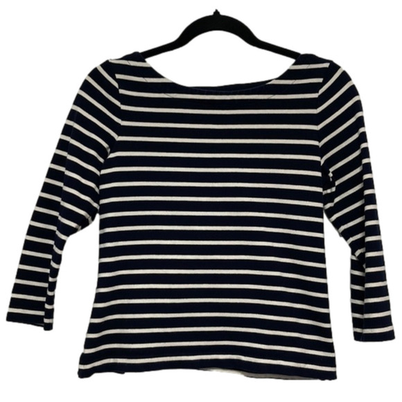 [Joe Fresh] Stripped Boat neck 3/4 sleeve Top - Picture 1 of 5
